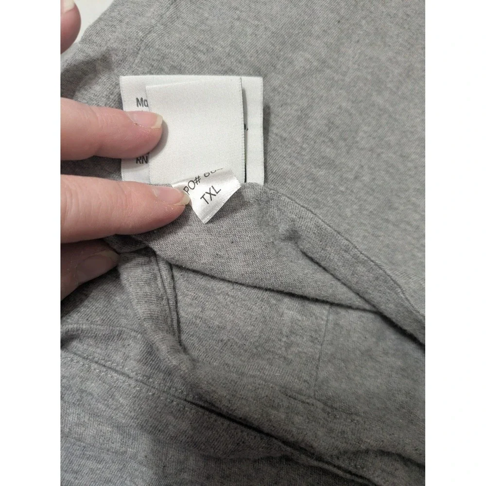PACT Twin Extra Long 100% Cotton Jersey Sheet Set Soft and Twin XL Heather Grey